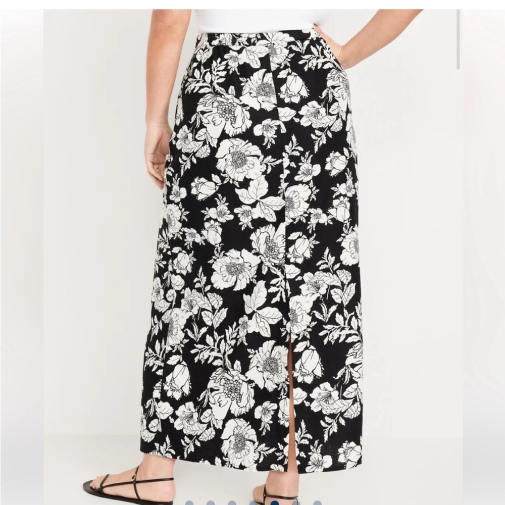 Old Navy | floral linen skirt - Picture 4 of 4